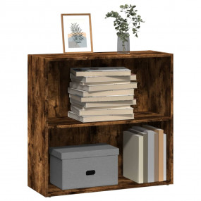 Bookcase Smoked oak Engineered wood 31.5x11.8x30.3 in B...
