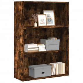 Bookcase Smoked Oak Engineered Wood Medium Bookcase Rec...