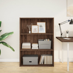 Bookcase Brown oak Engineered wood Medium Bookcase Rect...