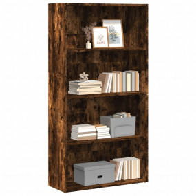 Bookcase Smoked Oak Engineered wood 31.5x11.8x59.8 in B...