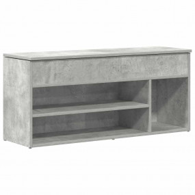 Shoe Bench Concrete gray Engineered wood Medium Shoe Be...