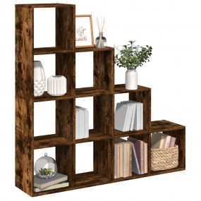 Room Divider Bookcase Smoked oak Engineered wood