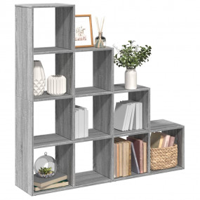 Room Divider Bookcase Grey sonoma Engineered wood