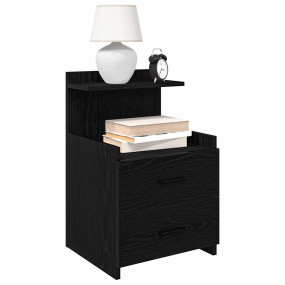 Bedside Cabinet Black Engineered wood Medium Bedside Ca...