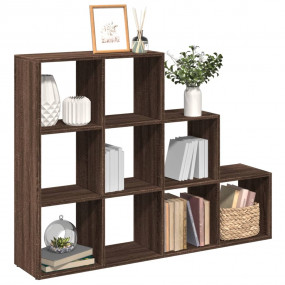 Room Divider Bookcase Brown Oak Engineered wood Medium