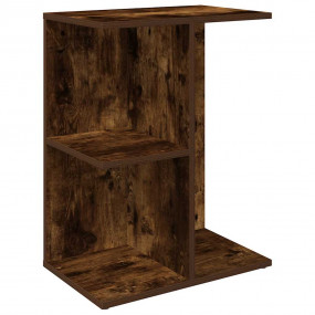 Bedside Table Smoked Oak Engineered Wood Medium Bedside...