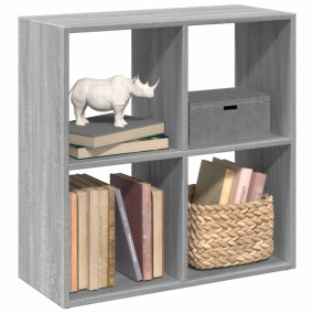Room Divider Bookcase Grey Sonoma Engineered Wood 27.4x...