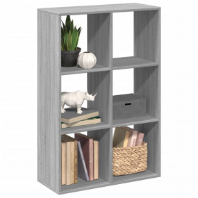 Room Divider Bookcase Grey sonoma Engineered wood Mediu...