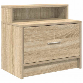 Bedside Cabinet Sonoma oak Engineered wood Compact