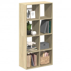 Room Divider Bookcase Sonoma oak Engineered wood Medium
