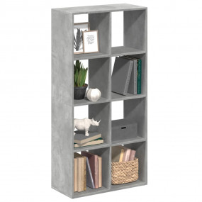 Room Divider Bookcase Concrete Grey Engineered wood Med...