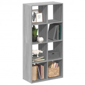 Room Divider Bookcase Gray Sonoma Engineered Wood