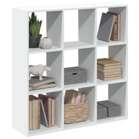 Room Divider Bookcase White Engineered wood Medium Book...