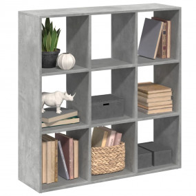 Room Divider Bookcase Concrete gray Engineered wood