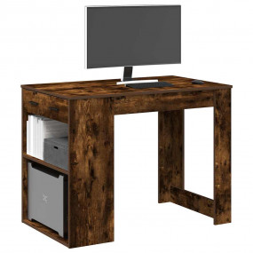 Desk Smoked oak Engineered wood Medium Desk Rectangular