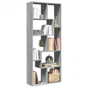 Room Divider Bookcase Grey Sonoma Engineered wood 26.4x...