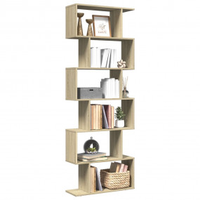 Room Divider Bookcase Sonoma oak Engineered wood 27.6x9...