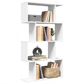 Room Divider Bookcase White Engineered wood Medium