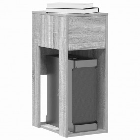 Computer Tower Stand Grey Sonoma Engineered wood Compac...