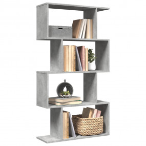 Room Divider Bookcase Concrete grey Engineered wood Lar...