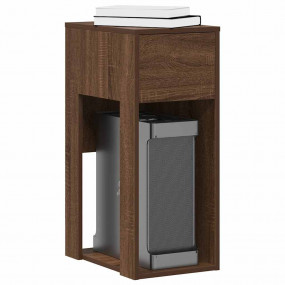 Computer Tower Stand Brown Oak Engineered Wood Computer...