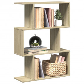 Room Divider Bookcase Sonoma Oak Engineered Wood Medium