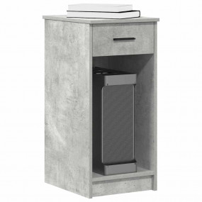 Computer Tower Stand Concrete gray Engineered wood Medi...