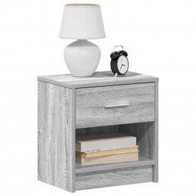 Bedside Cabinet Grey Sonoma Engineered wood Small Bedsi...