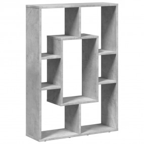 Bookcase Concrete Grey Engineered Wood Medium Bookcase