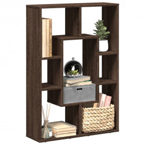 Bookcase Brown Oak Engineered Wood Medium Bookcase Rect...
