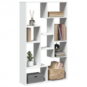 Bookcase White Engineered wood 28.3 x 7.9 x 47.2 in Boo...
