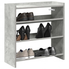 Shoe Rack Concrete gray Engineered wood Slim Shoe Rack