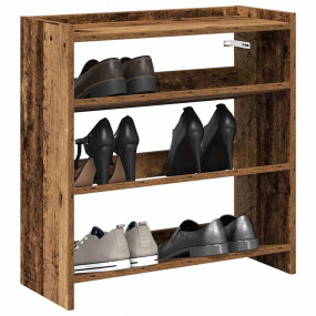 Shoe Rack Old wood Engineered wood Slim Shoe Rack Recta...