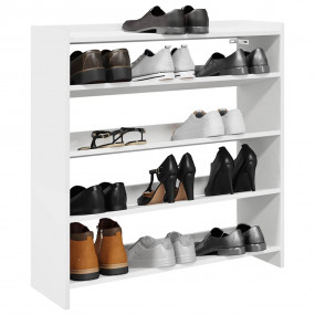 Shoe Rack White Engineered wood Slim, Compact Shoe Rack