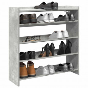 Shoe Rack Concrete grey Engineered wood Slim Shoe Rack