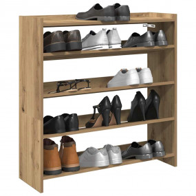 Shoe Rack Artisan Oak Engineered Wood Slim Shoe Rack