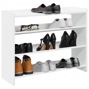 Shoe Rack White Engineered wood Small Shoe Rack Rectang...