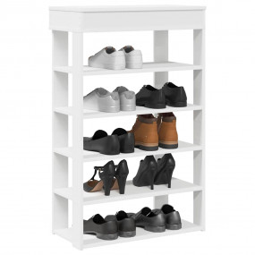 Shoe Rack White Engineered wood Good for small spaces S...