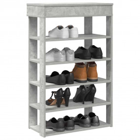 Shoe Rack Concrete grey Engineered wood Medium Shoe Rac...