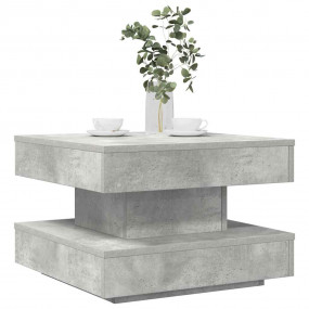 Coffee Table Concrete Grey Engineered Wood Medium Rotat...