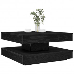 Coffee Table Black Engineered wood Medium Rotatable