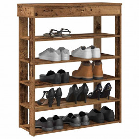 Shoe Rack Old Wood Engineered Wood Slim Shoe Rack Recta...