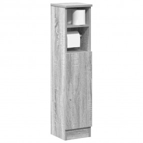 Bathroom Cabinet Gray Sonoma Engineered wood Slim