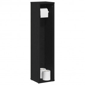 Bathroom Cabinet Black Engineered wood Slim Bathroom Ca...