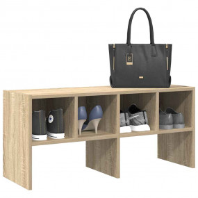Shoe Rack Sonoma Oak Engineered Wood Medium Stackable S...
