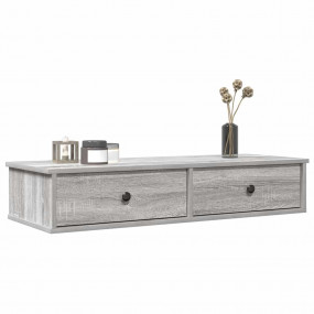 Wall Shelf Gray Sonoma Engineered wood Medium Wall Shel...
