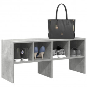 Shoe Rack Concrete grey Engineered wood 35.2 x 11.8 x 1...