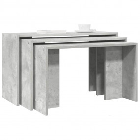 Nesting Table Concrete grey Engineered wood Small, Medi...