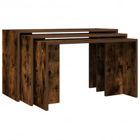 Nesting Table Smoked oak Engineered wood Small, Medium,...