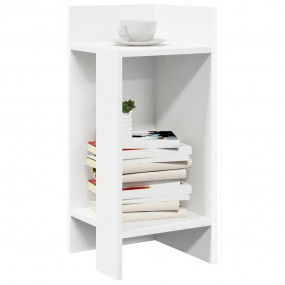 Side Table Set of 2 White Engineered wood Small Side Ta...